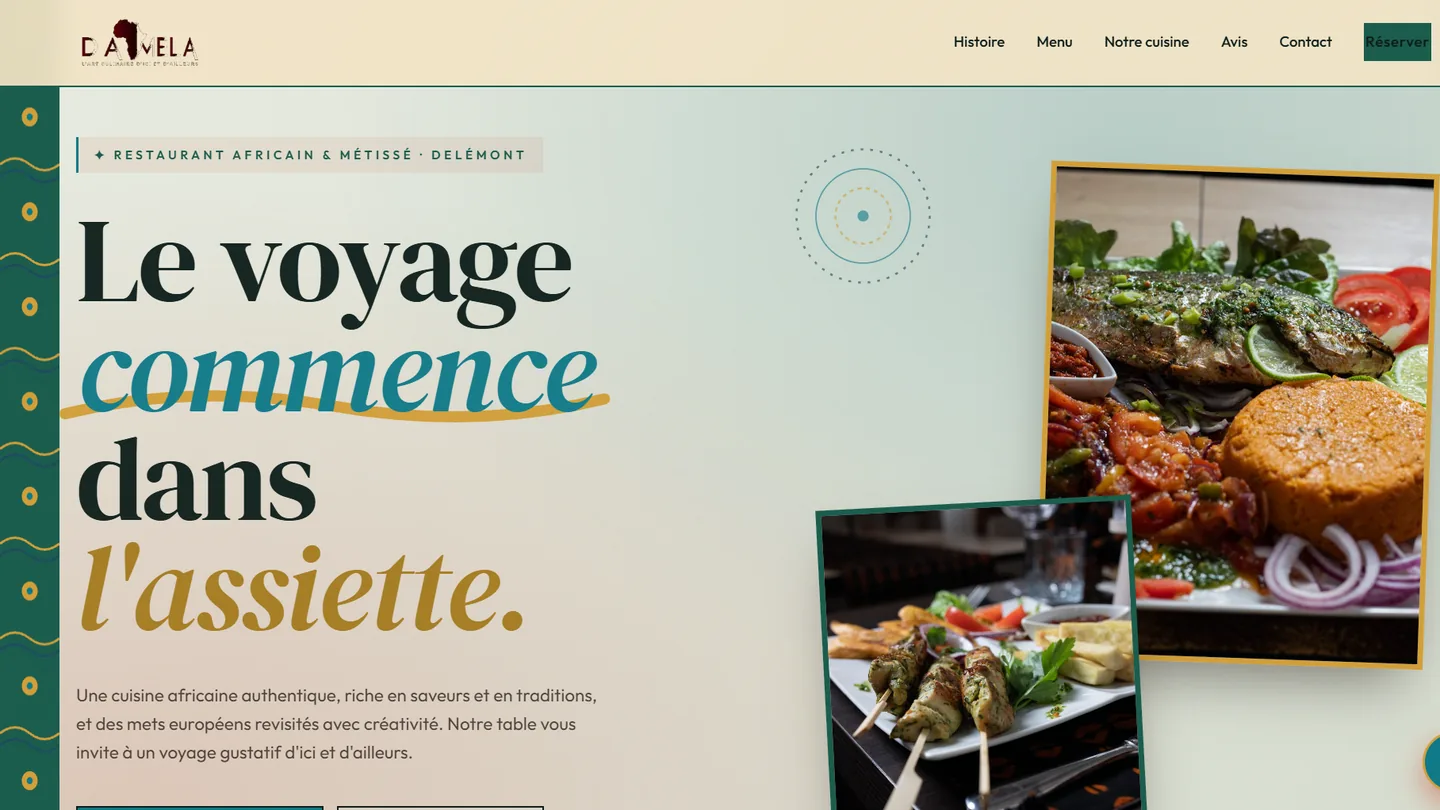 Aperçu du site damela.ch