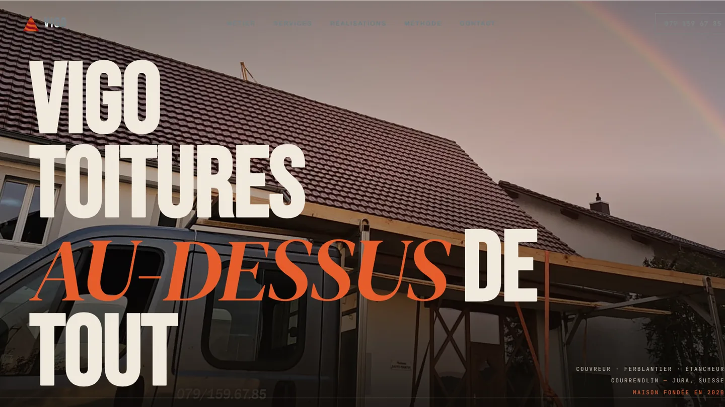 Aperçu du site vigotoitures.ch